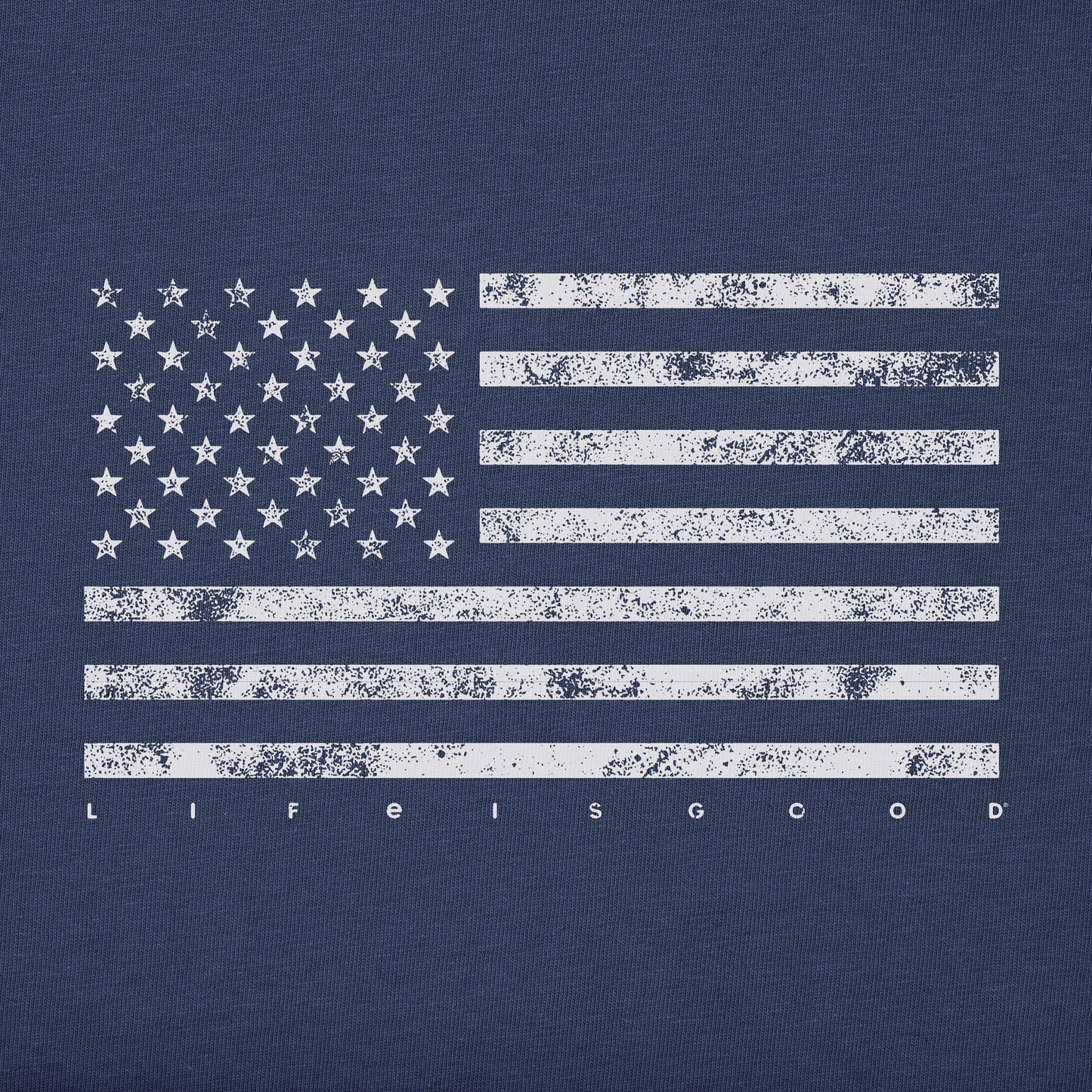 Men's Classic Flag USA Short Sleeve Crusher Tee