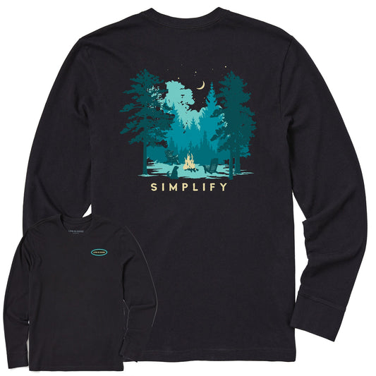 Men's Simplify Campfire Long Sleeve Crusher Tee