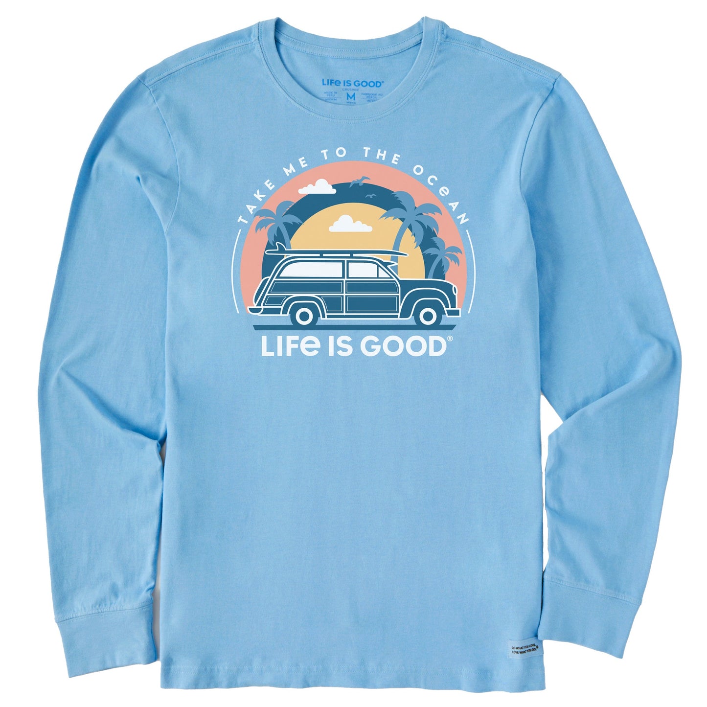 Men's Take Me to the Ocean Vehicle Long Sleeve Crusher Tee