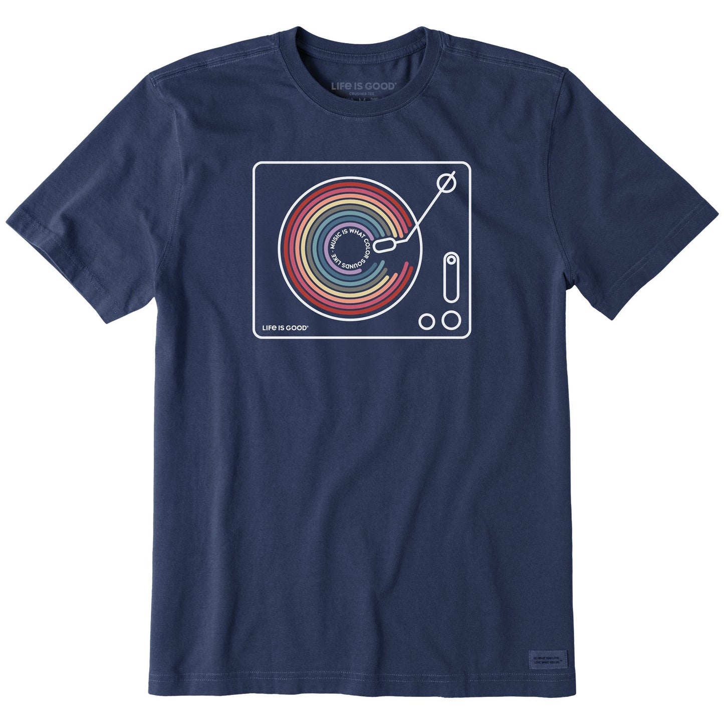 Men's Music Color Turntable Short Sleeve Tee
