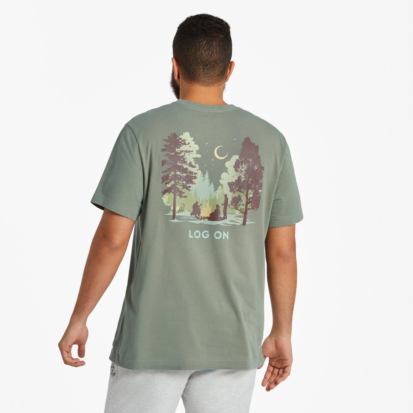 Men's Log On Campfire Short Sleeve Crusher-LITE Tee