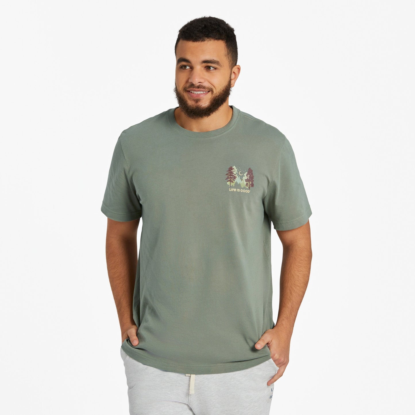 Men's Log On Campfire Short Sleeve Crusher-LITE Tee