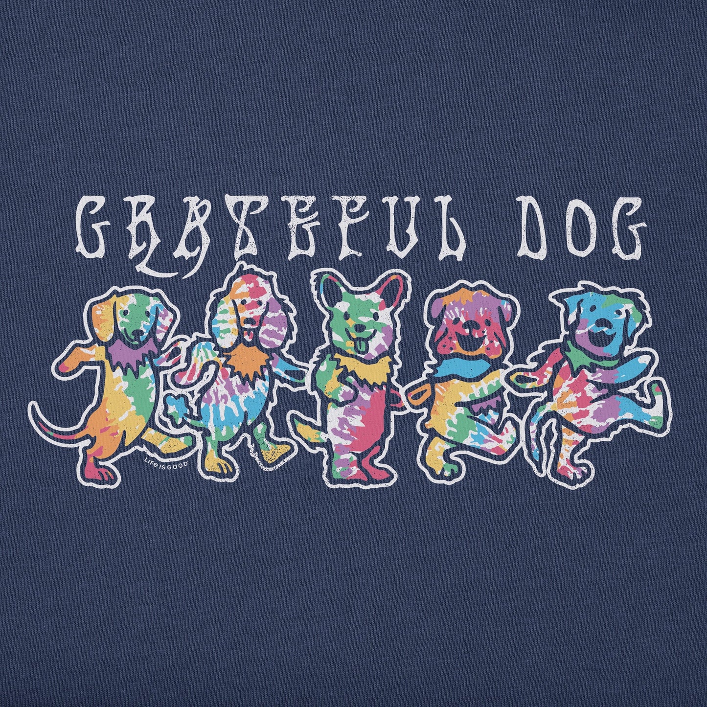 Men's Tie Dye Grateful Dog Short Sleeve Tee