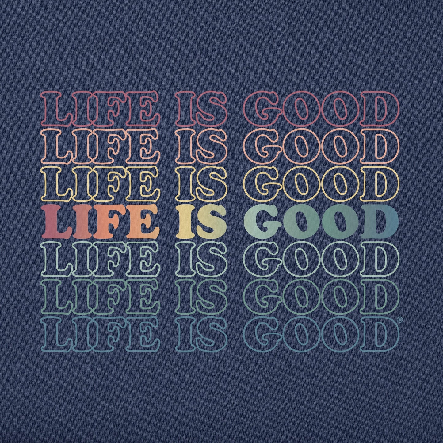 Kids LIG Stack Rainbow Simply True Fleece Crew