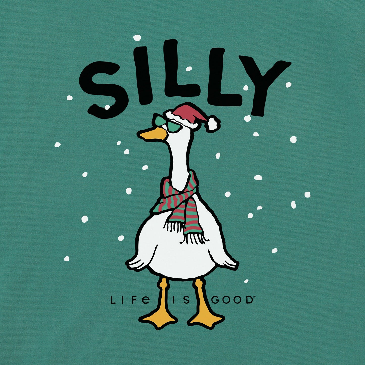 Toddler Silly Goose Snow Long Sleeve Crusher Tee