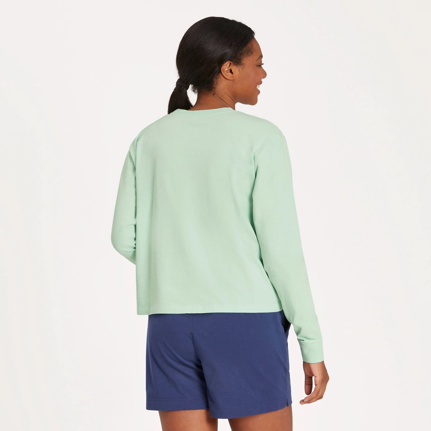 Women's Beach Icons Long Sleeve Crusher Boxy Tee