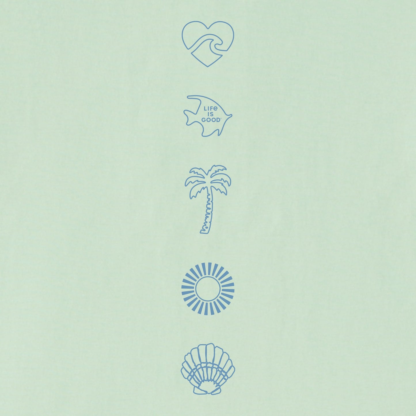 Women's Beach Icons Long Sleeve Crusher Boxy Tee