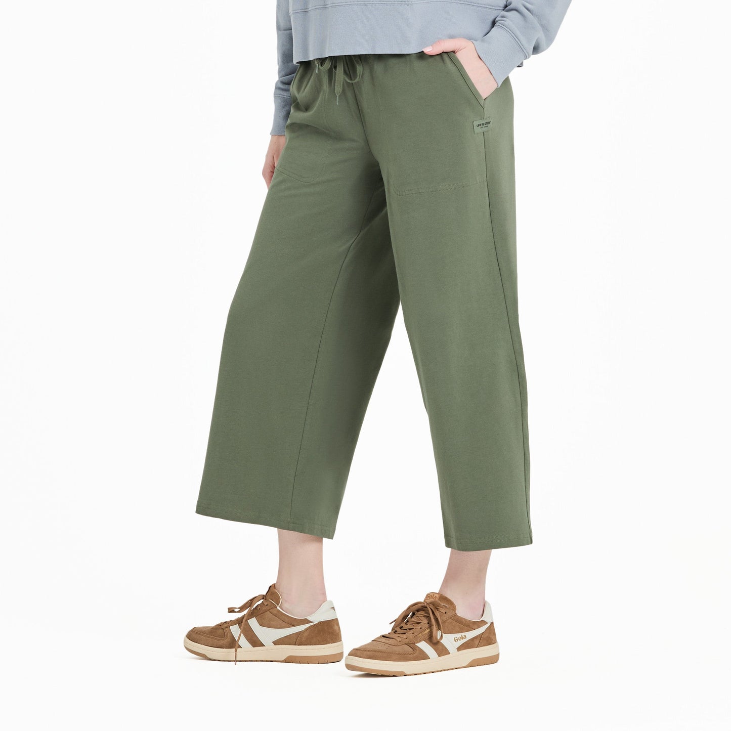 Women's Solid Crusher-FLEX Crop Pant