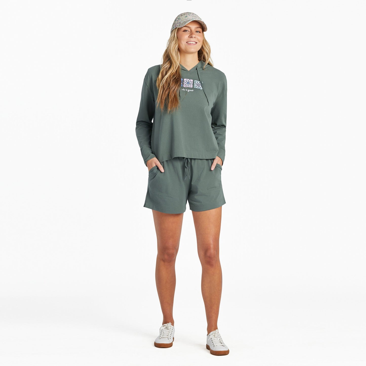 Women's Solid Crusher-FLEX Shorts