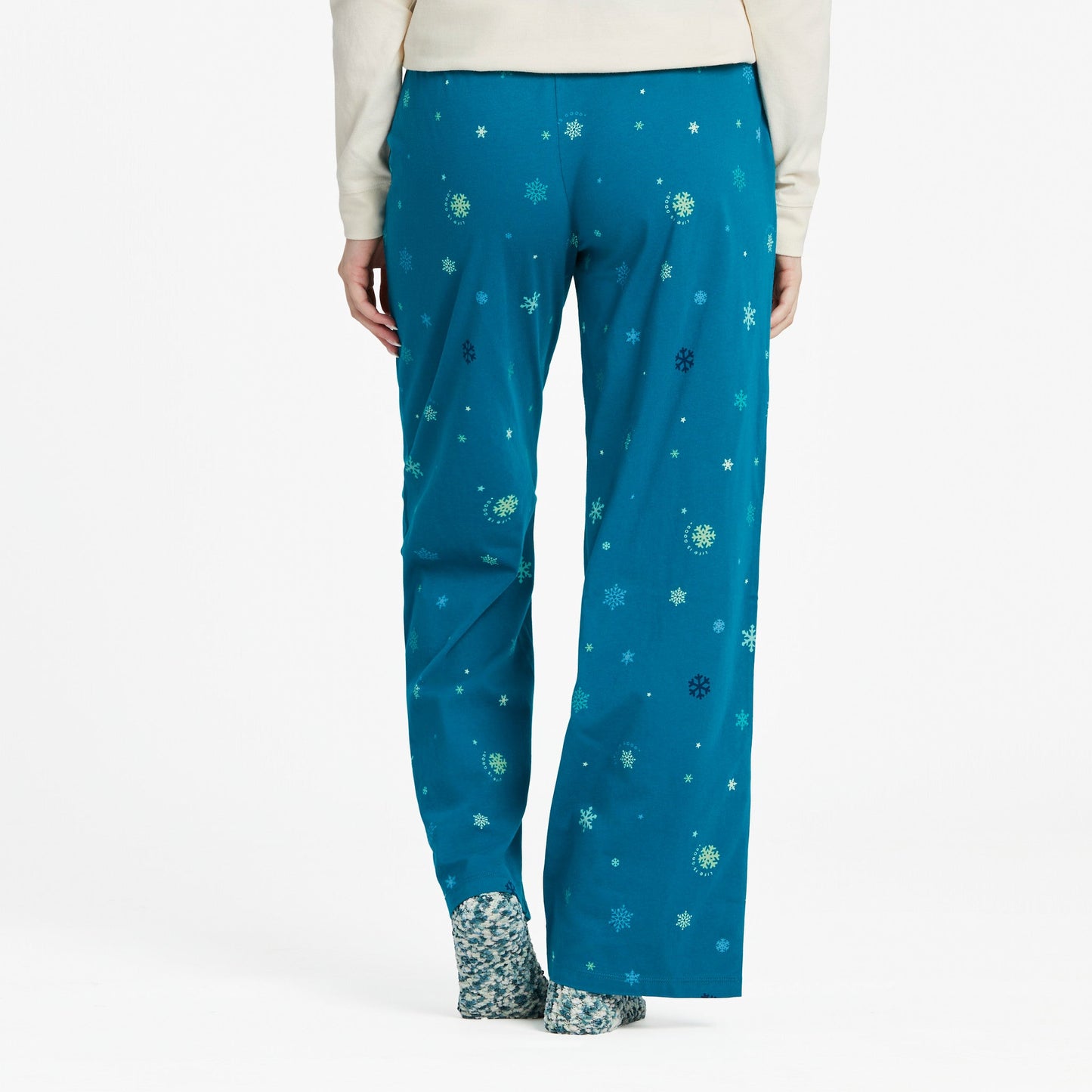 Women's Snow Flurries Pattern Snuggle Up Sleep Pant