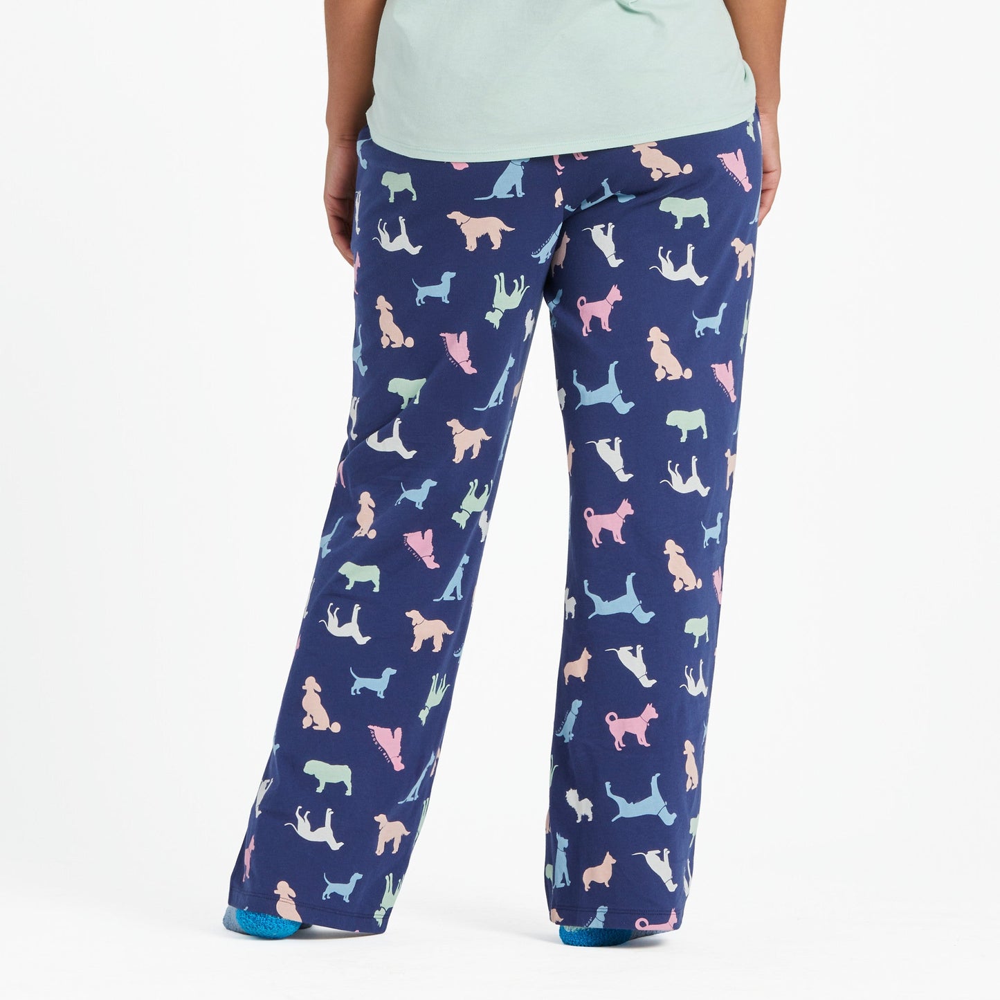 Women's Colorful Dogs Pattern Snuggle Up Sleep Pant