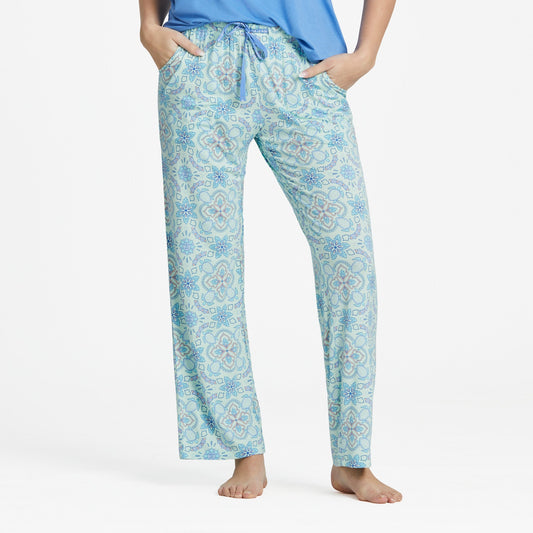 Women's Turtle Mandala Pattern Lightweight Sleep Pant