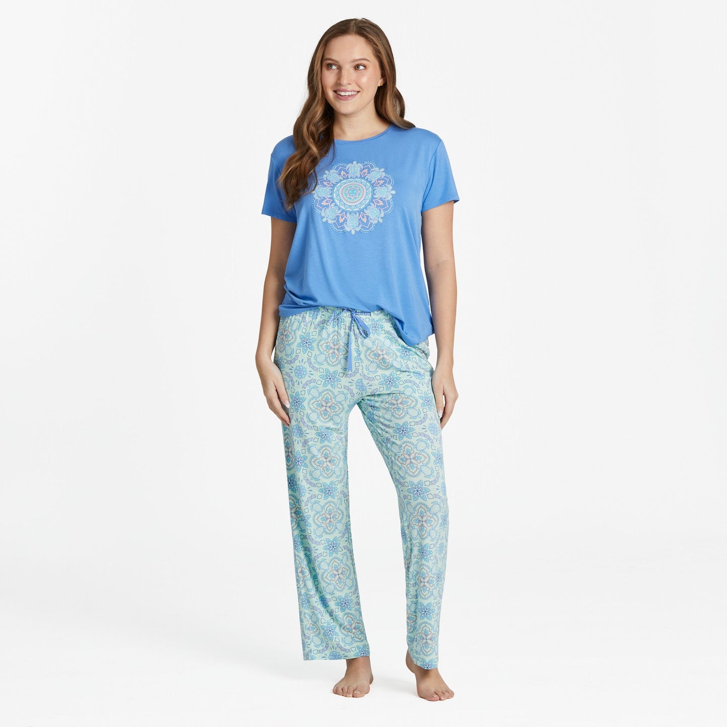Women's Turtle Mandala Pattern Lightweight Sleep Pant