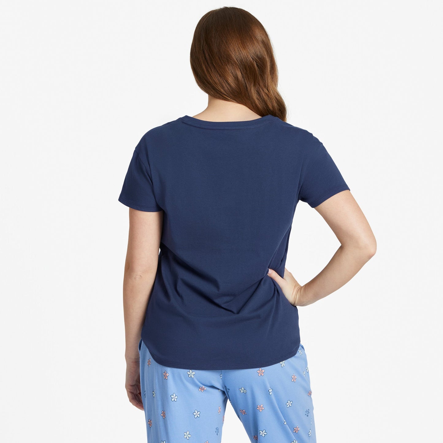 Women's Three Daisies Snuggle Up Relaxed Sleep Vee