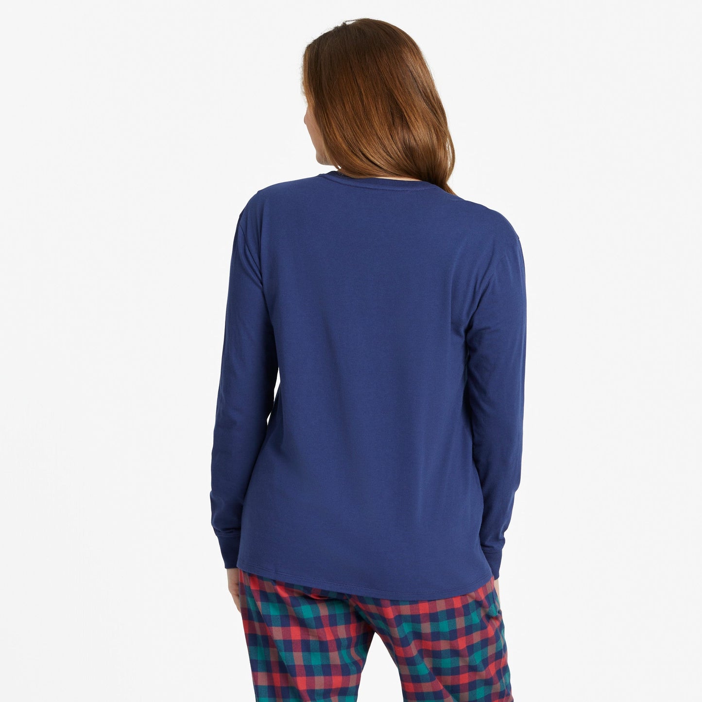 Women's Love Christmas Long Sleeve Snuggle Up Relaxed Sleep Tee