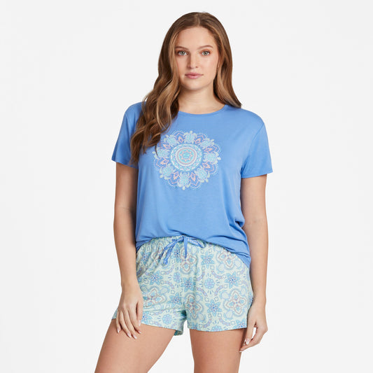 Women's Turtle Mandala Lightweight Sleep Tee