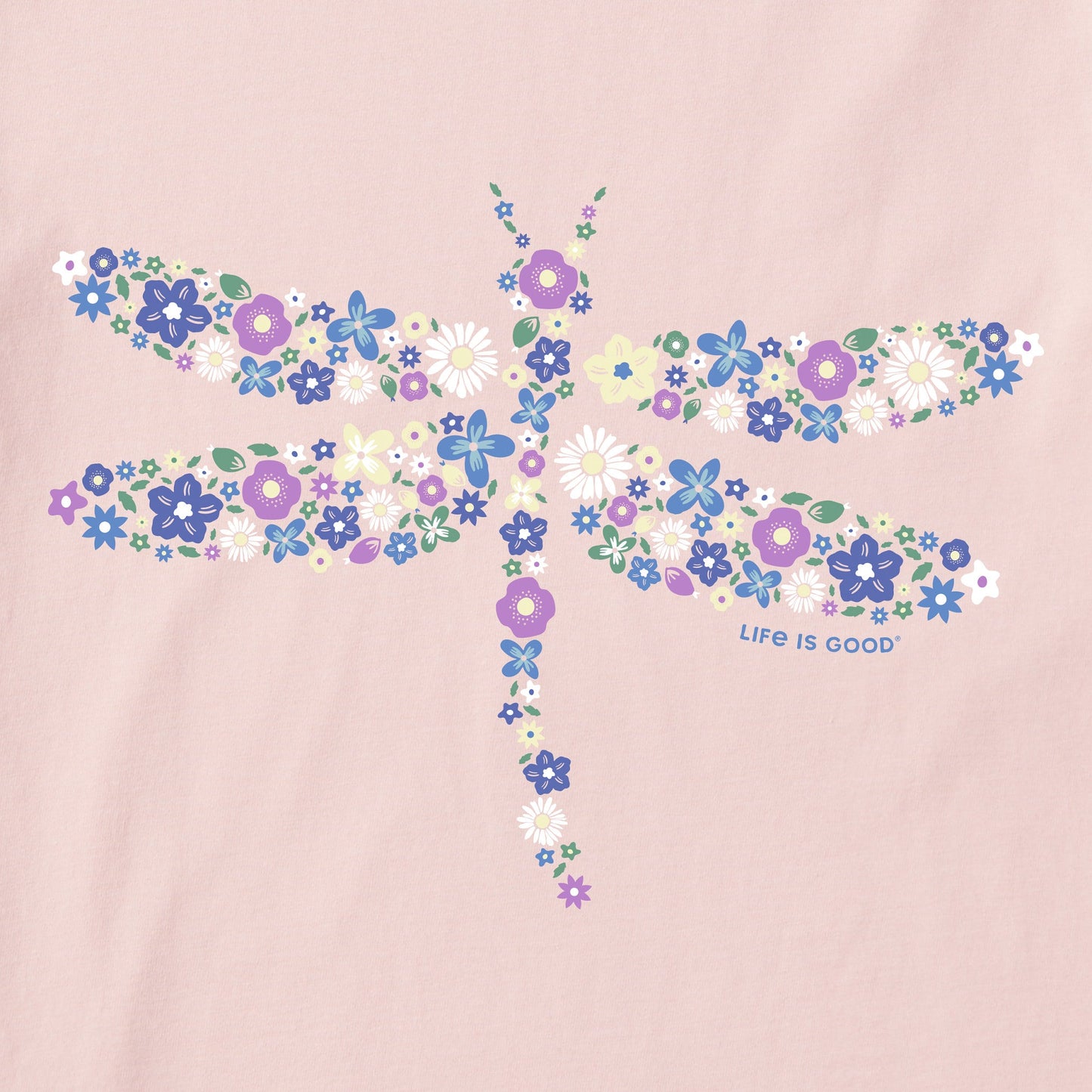 Women's Dragonfly Flowers Lightweight Sleep Tee