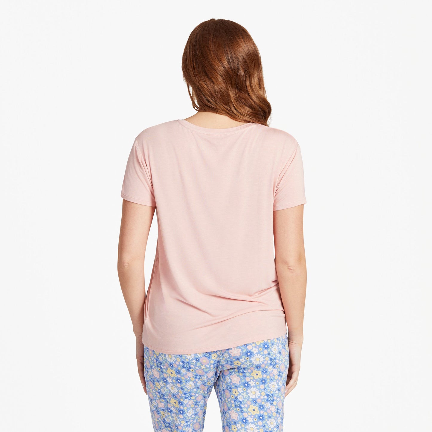 Women's Dragonfly Flowers Lightweight Sleep Tee