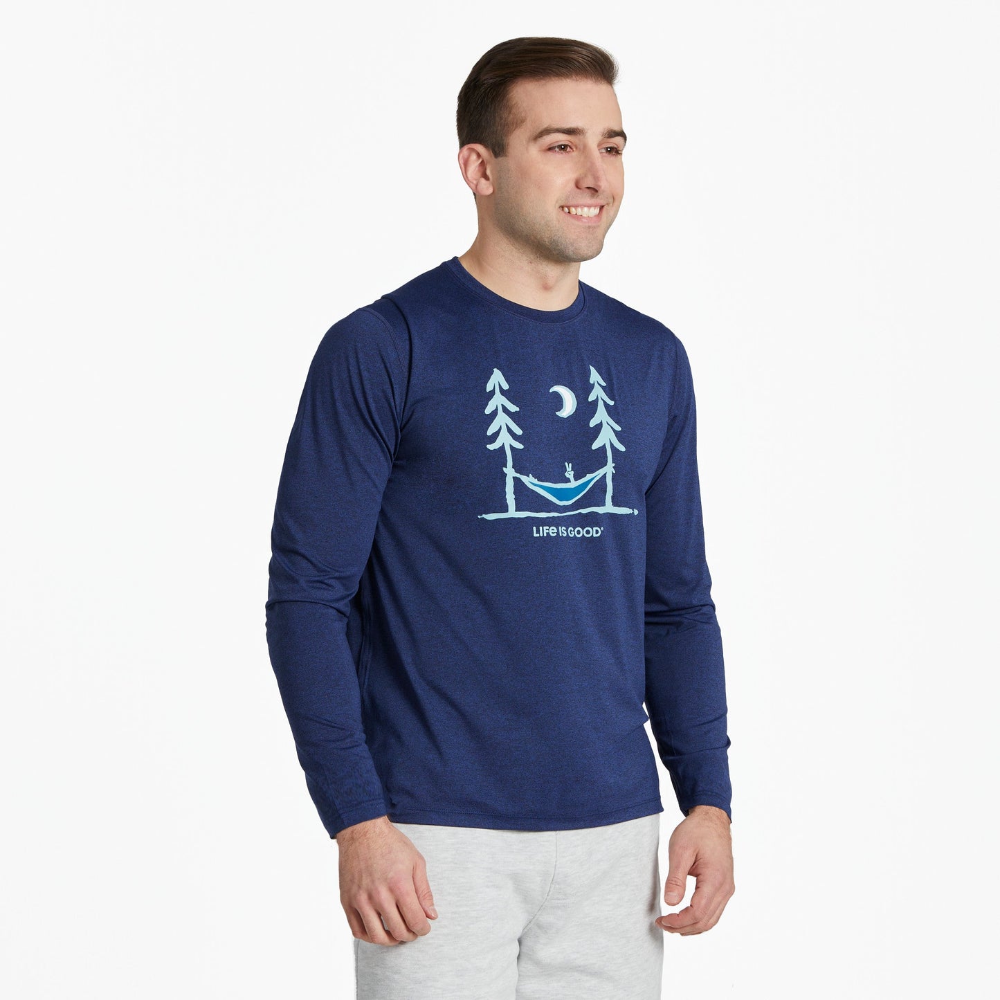 Men's Peace Out Long Sleeve Active Tee