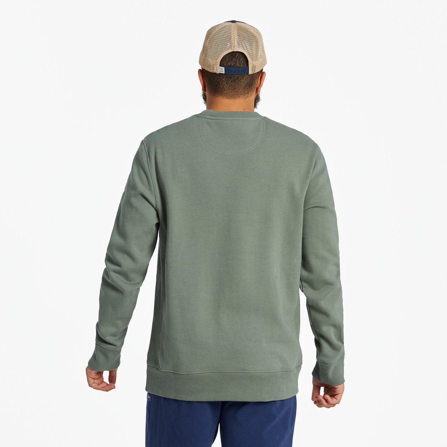 Men's LIG Vintage Wordmark Stacked Simply True Fleece Crew