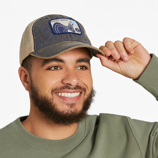 Adult Unisex Trippin' Plane Old Favorite Mesh Back Cap