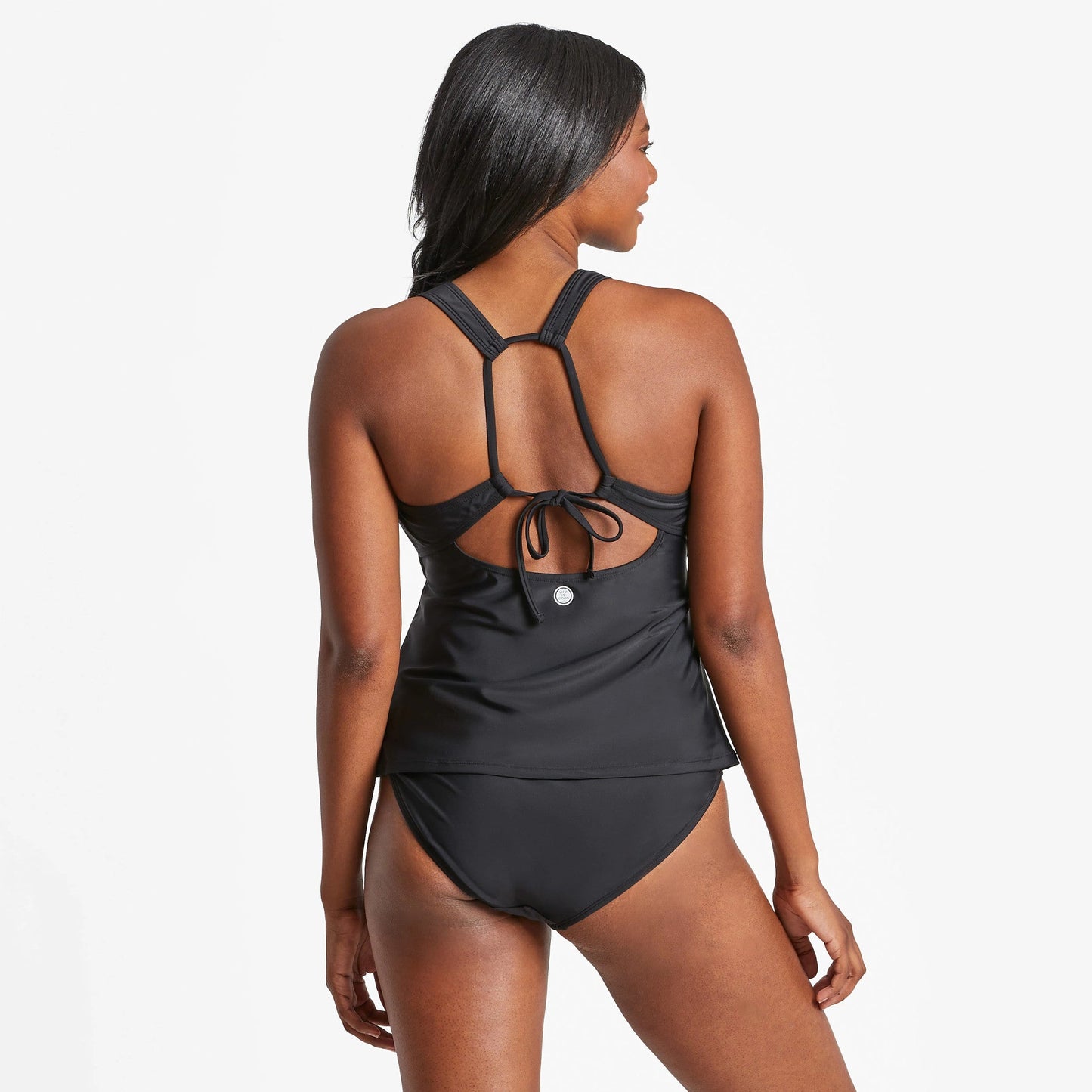 Women's Daisy Rainbow High Neck Tankini Swimsuit Top