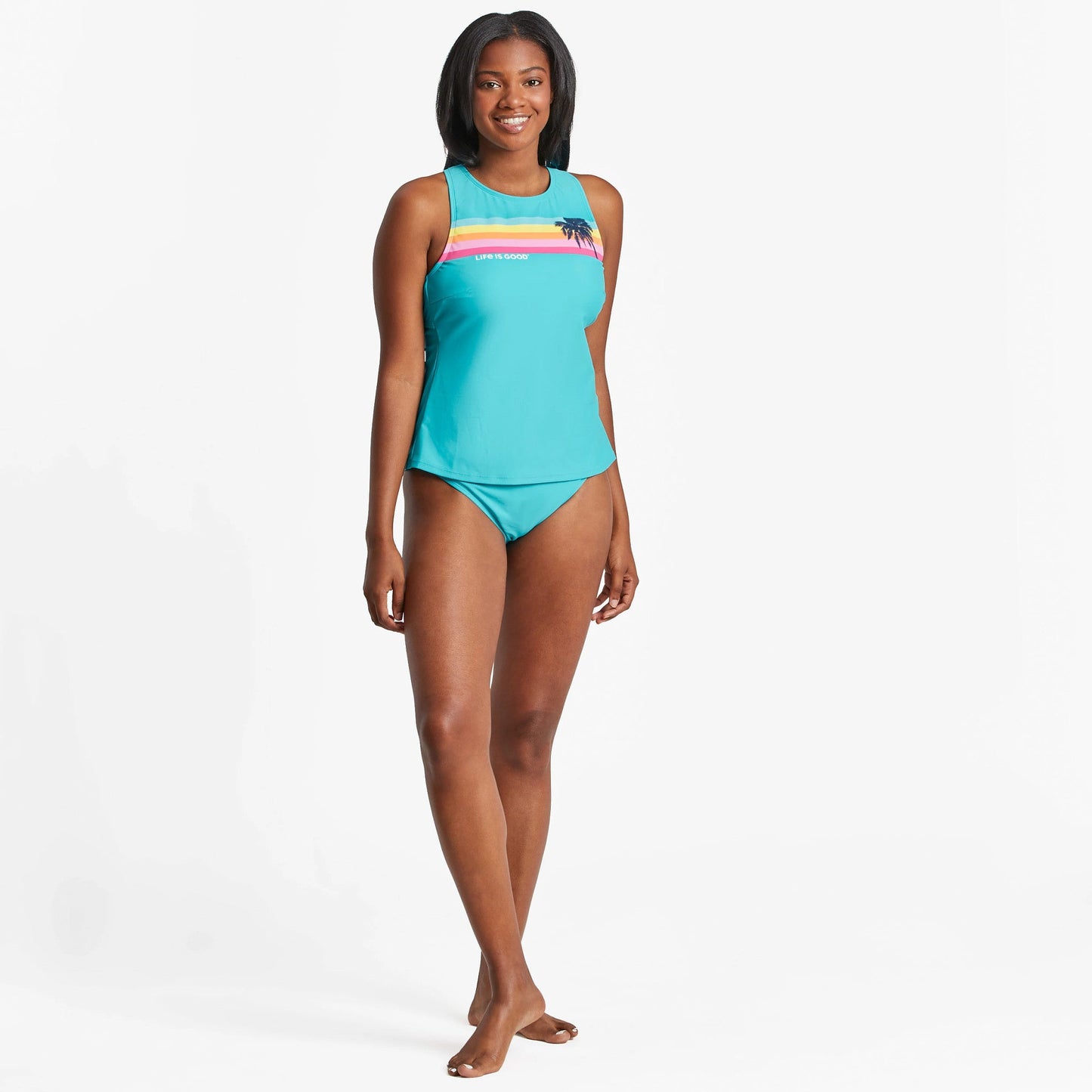 Women's Life is Good Solid Classic Bikini Swimsuit Bottom