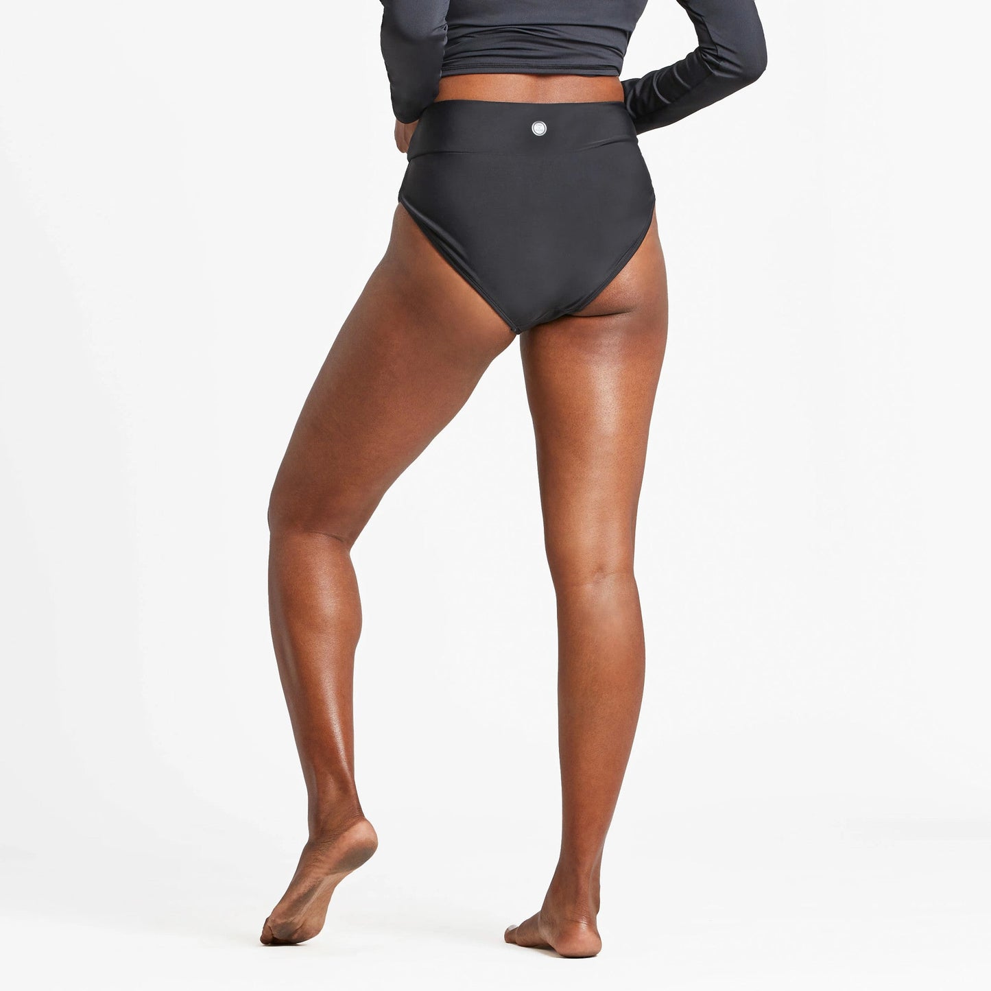 Women's Life is Good Solid Highwaist Bikini Swimsuit Bottom