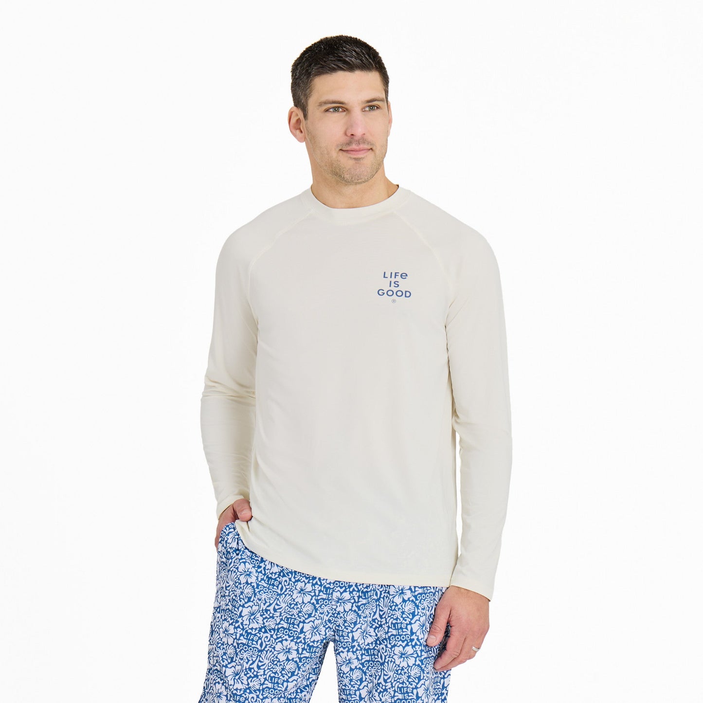 Men's Retro Palm Long Sleeve Rashguard