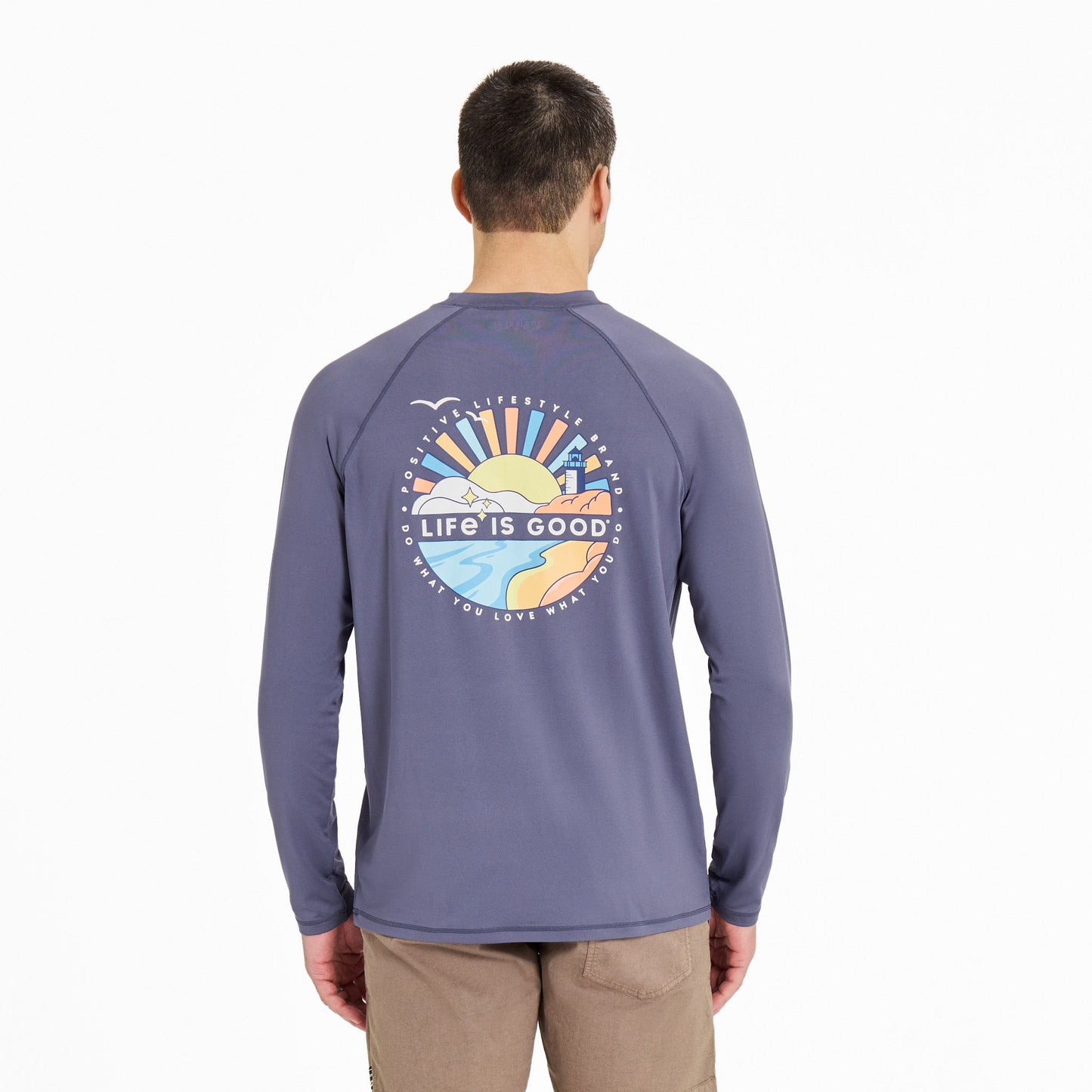 Men's Sunburst Lighthouse Long Sleeve Rashguard