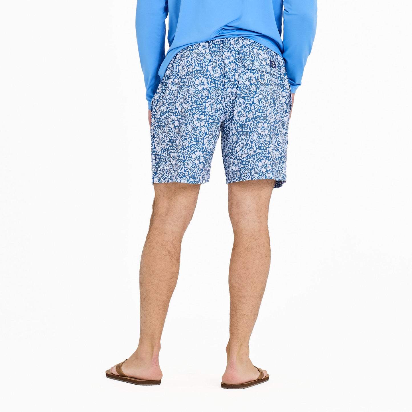 Men's Tonal Floral Swim Trunk
